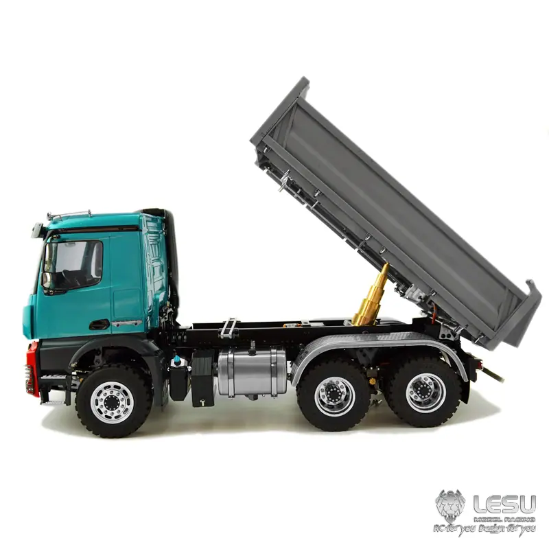 1/14 hydraulic three-way dump truck 3348 full drive 6X6 high torque mud head