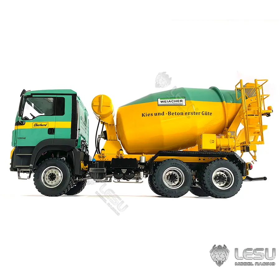 1/14 truck model metal toy 6*6 mixer truck engineering snail truck Tamiya LESU