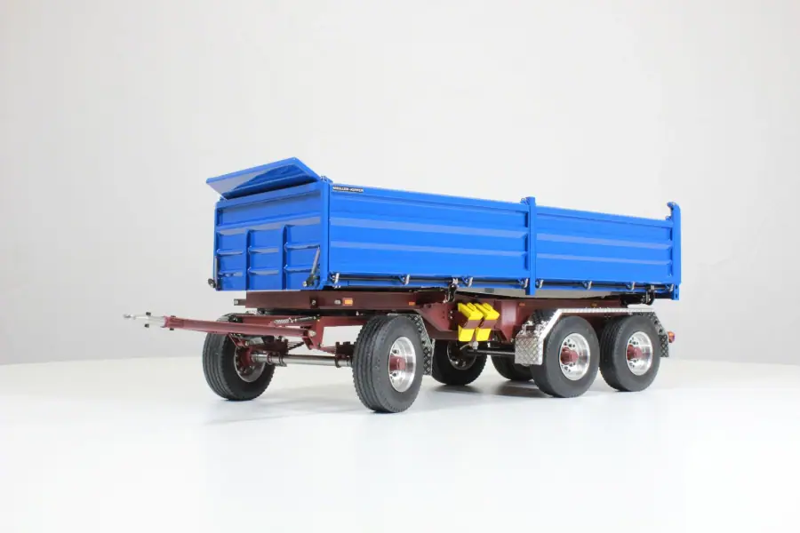 3-axle drawbar tipping trailer