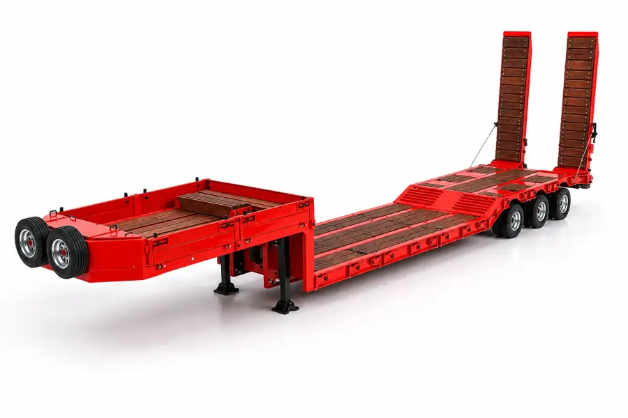 3-Axle Low Loader Semi-Trailer with Function