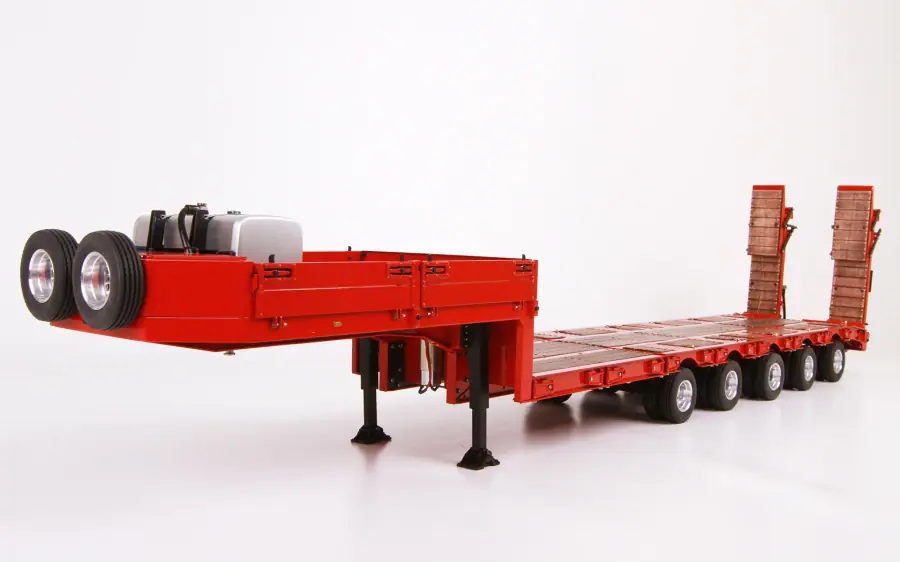 5-axle lowboy semitrailer with function