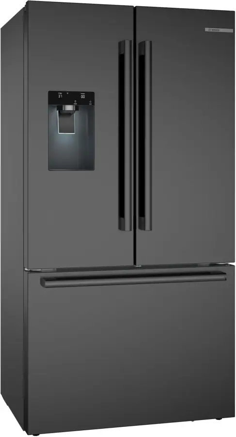 500 Series French Door Bottom Mount Refrigerator 36'' Black Stainless Steel B36CD52SNB