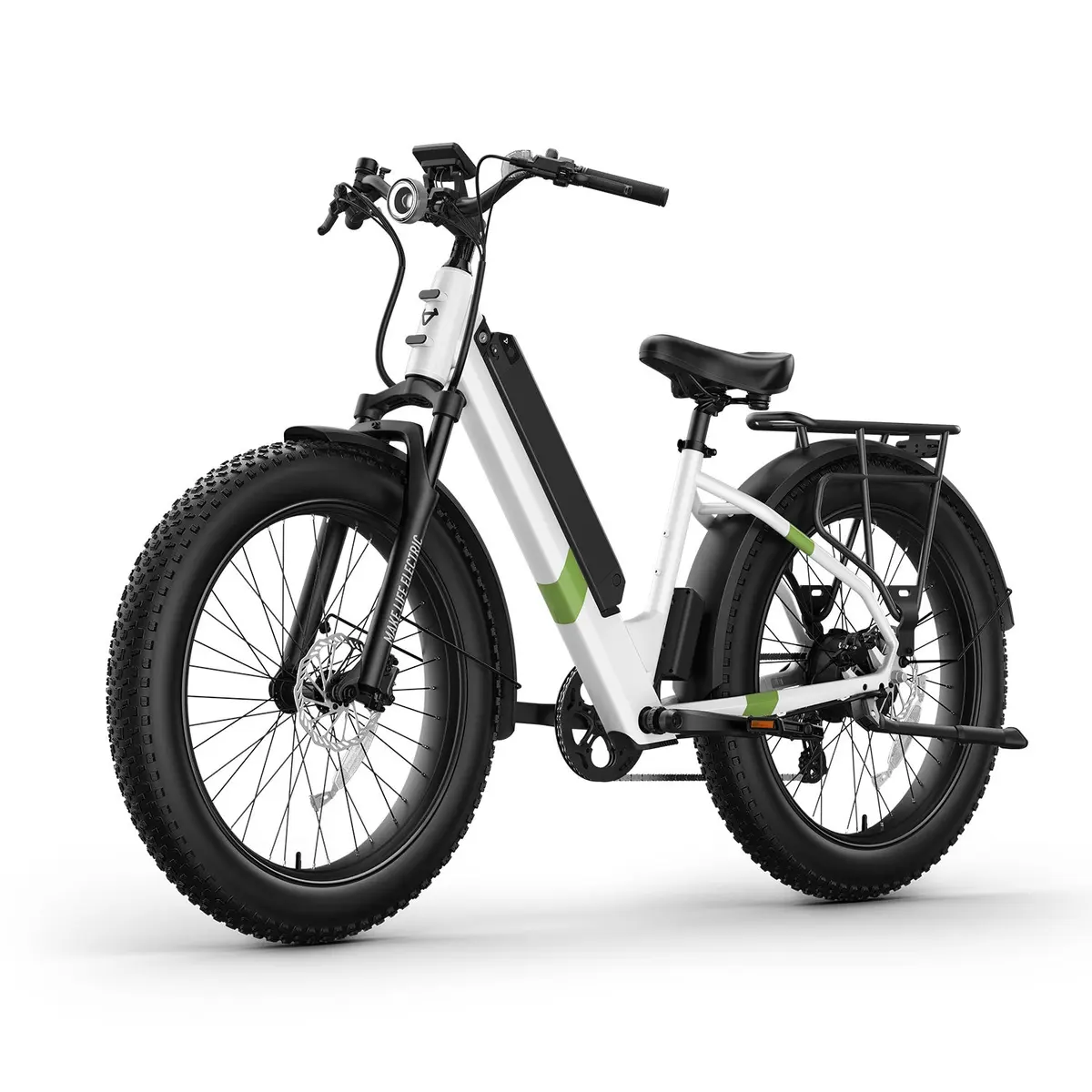 BQi Fat Tire 300 Off-Road Ebike (Step-through) White Speed 20mph | 50 miles - image 1