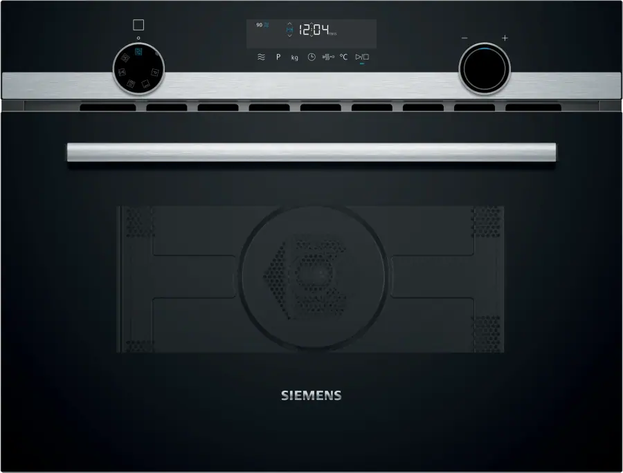 CM585AGS1B iQ500 Built-in microwave oven with hot air 60 x 45 cm Stainless steel