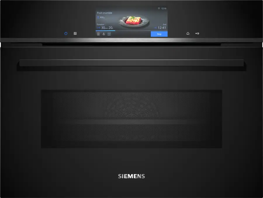 CM778GNB1B iQ700 Built-in compact oven with microwave function 60 x 45 cm Black