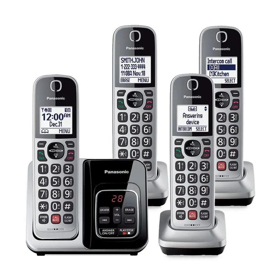 Cordless Phone with Advanced Call Block - KX-TG3824