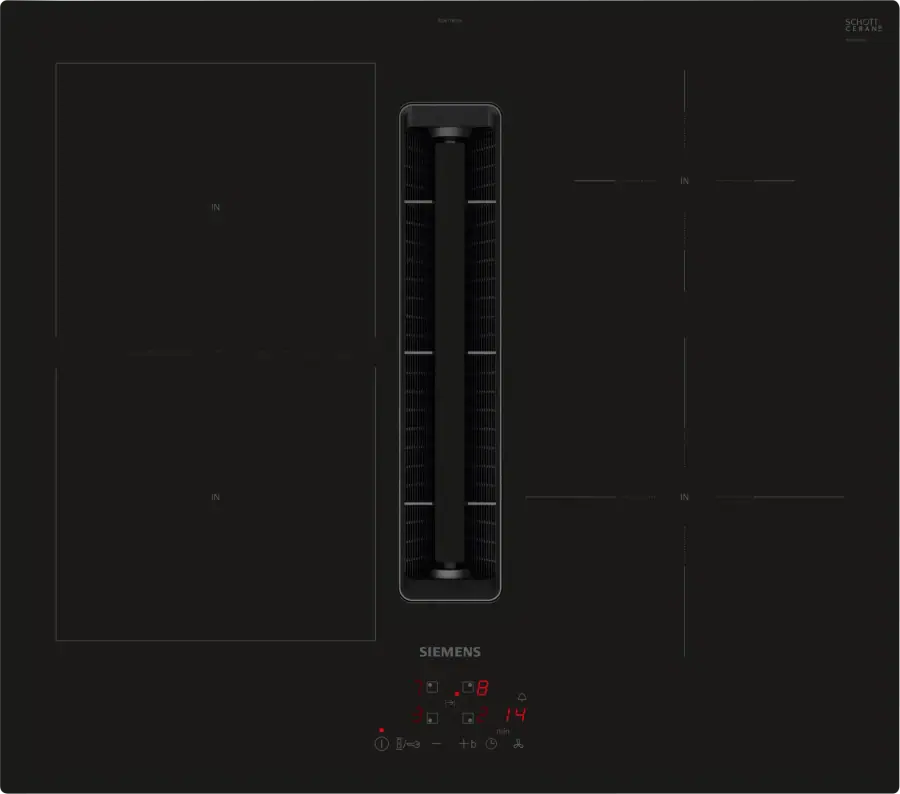 ED611BS16E iQ300 Induction hob with integrated ventilation system 60 cm surface mount without frame