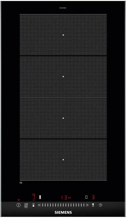 EX375FXB1E iQ700 Flex induction cooktop 30 cm surface mount with frame