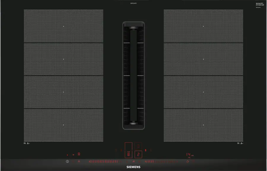 EX875LX67E iQ700 Induction hob with integrated ventilation system 80 cm surface mount with frame