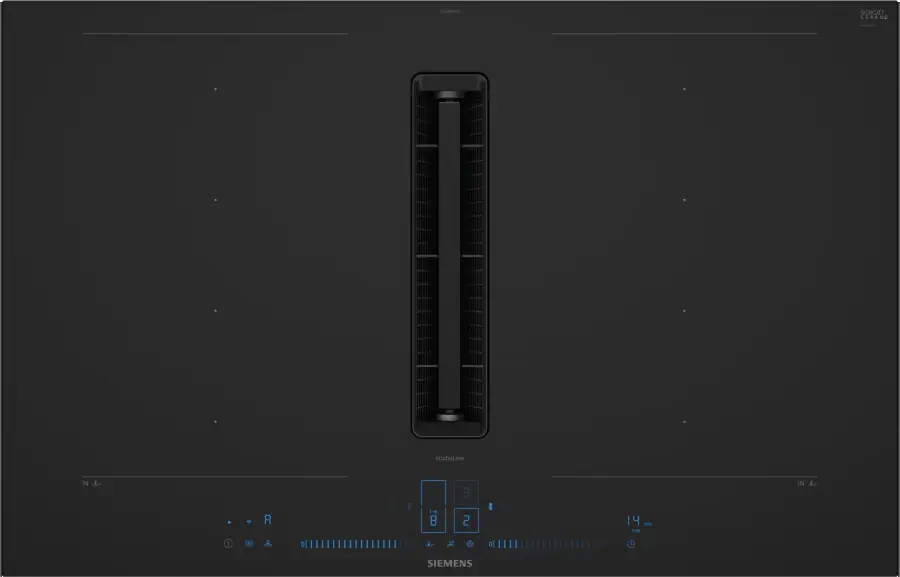 EX87BNX68E iQ700 Induction hob with integrated ventilation system 80 cm