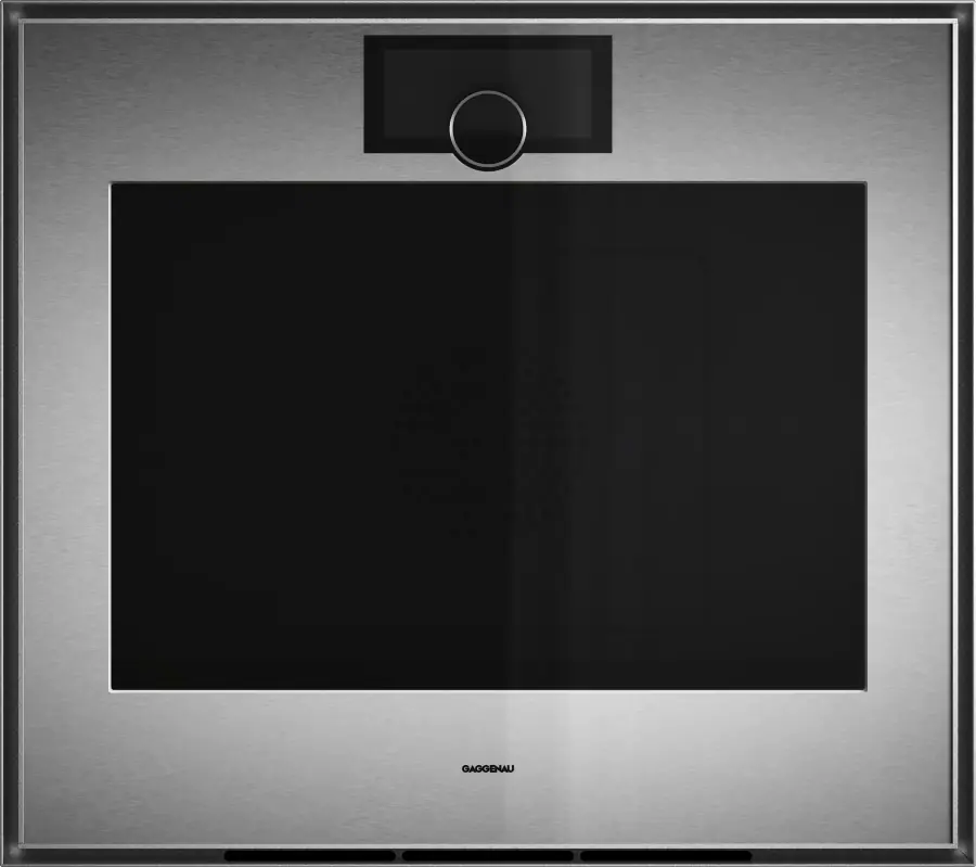 Gaggenau Expressive series oven 30'' door hinge: right, Stainless steel behind smoked glassGO480721
