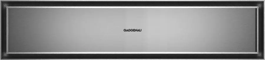 Gaggenau Expressive series warming drawer Stainless steel behind smoked glassGW451720