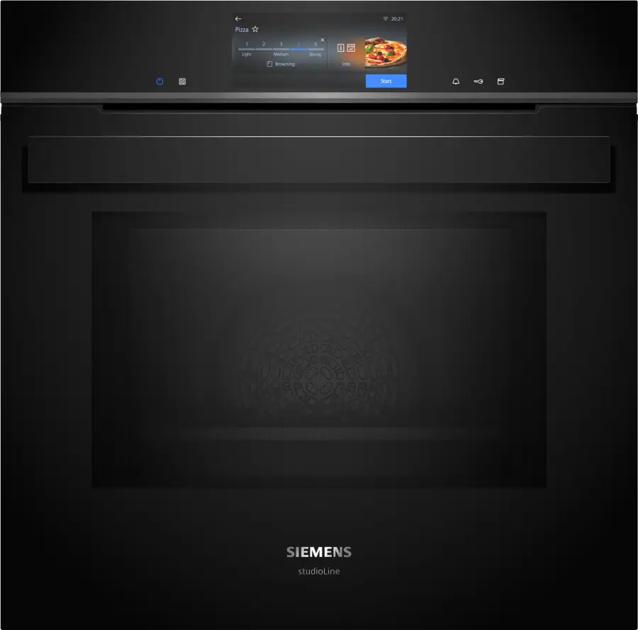 HN978GQB1B iQ700 Built-in oven with added steam and microwave function 60 x 60 cm Black