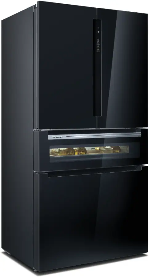 KF96RSBEA iQ700 French Door Bottom Glass 183 x 90.5 cm Black, Total noFrost