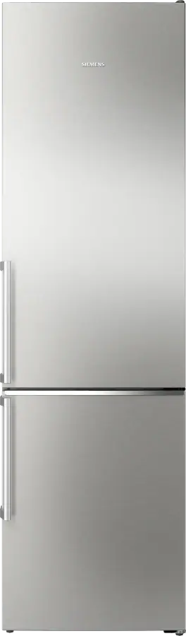 KG39NAIAU iQ500 Free-standing fridge-freezer with freezer at bottom 203 x 60 cm Brushed steel