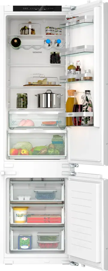 KI96NVFD0G iQ300 Built-in fridge-freezer with freezer at bottom 193.5 x 55.8 cm flat hinge