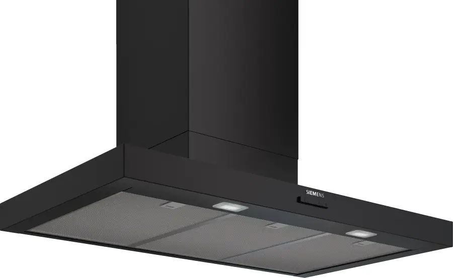 LC95BCC60B iQ300 Wall-mounted cooker hood 90 cm Matt black