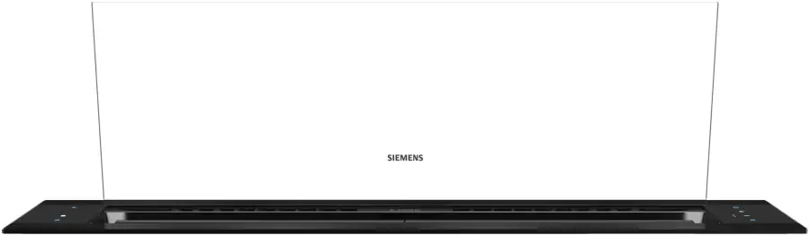 LD98WMM60B iQ700 Downdraft hood 90 cm clear glass, Black