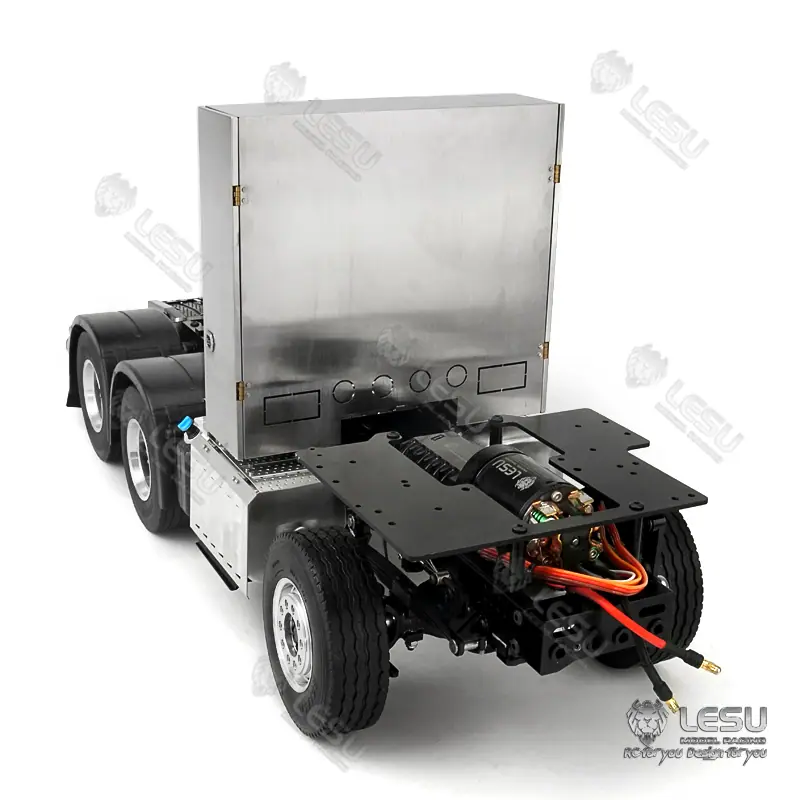 LESU 1/14 truck toy 3363 1851 all metal 6X6 tractor chassis Tamiya