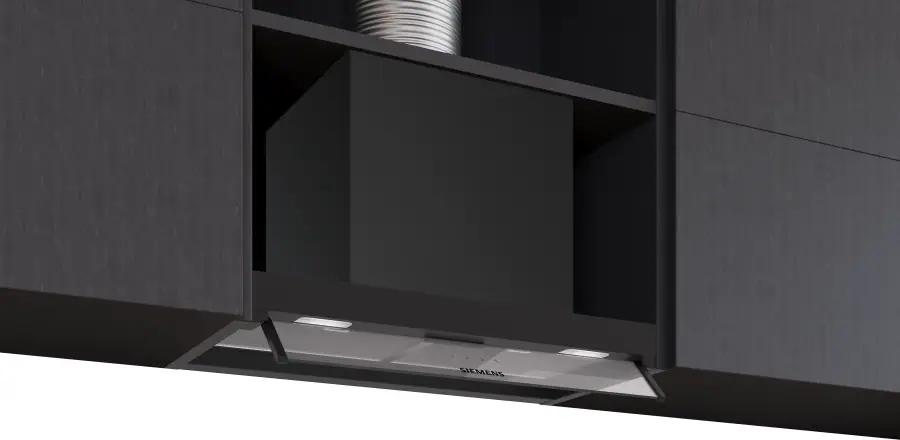 LJ65BCC60B iQ300 Integrated Design Hood 60 cm clear glass, Matt black