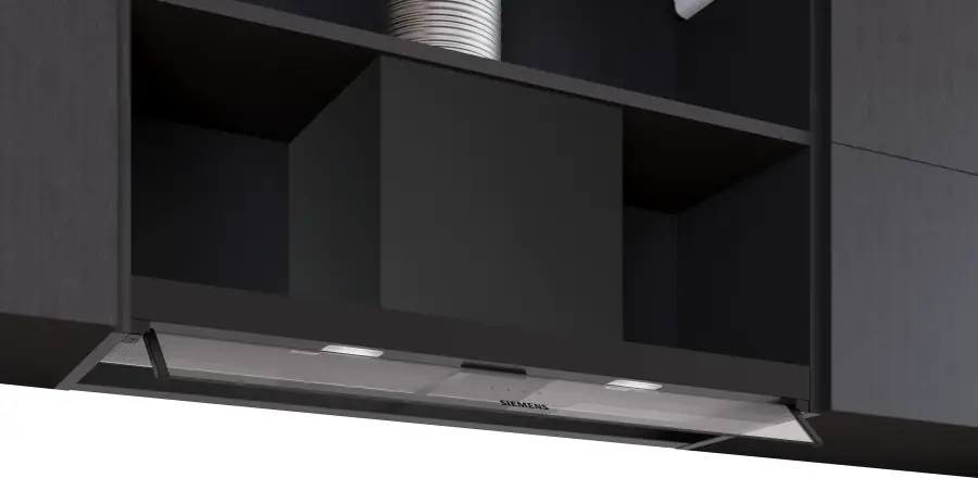 LJ95BCC60B iQ300 Integrated Design Hood 90 cm clear glass, Matt black