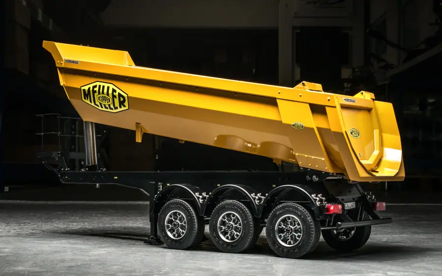 Meiller Half-pipe semi-trailer 3-axle