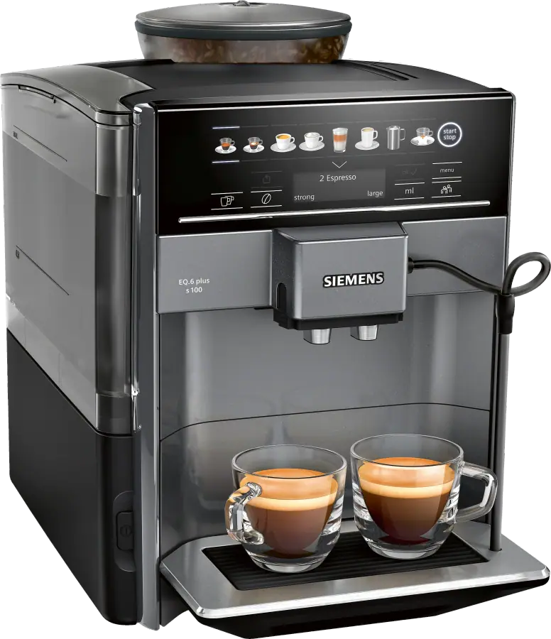 TE651209GB Bean to cup coffee machine EQ6 plus s100 Diamond titanium metallic