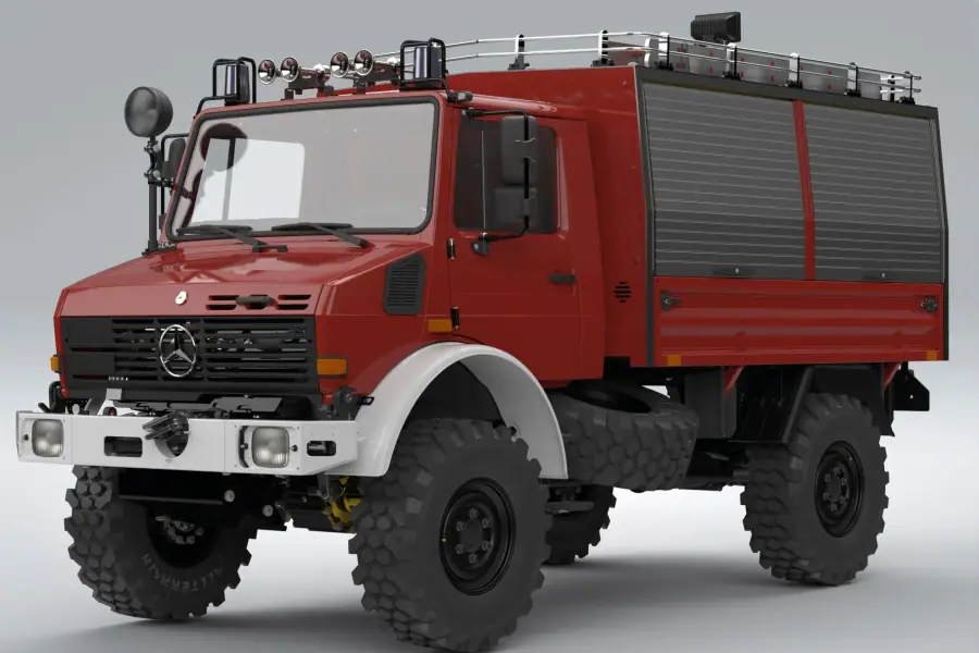 UNIMOG with RW1 rescue body