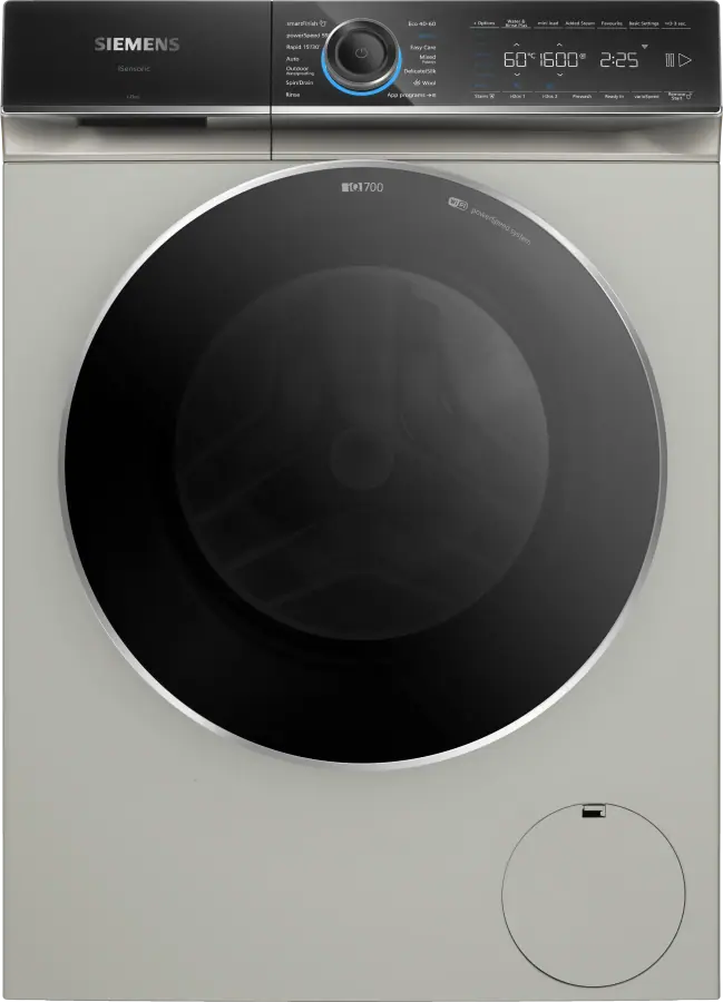 WG56B2A3GB iQ700 Washing machine, front loader 10 kg 1600 rpm, Silver inox